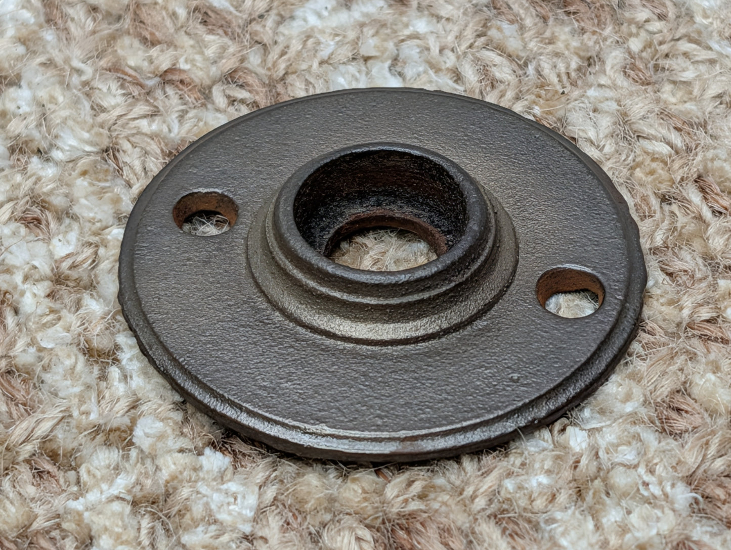 2" Antique Cast Iron Rosette Escutcheon For Door Knob