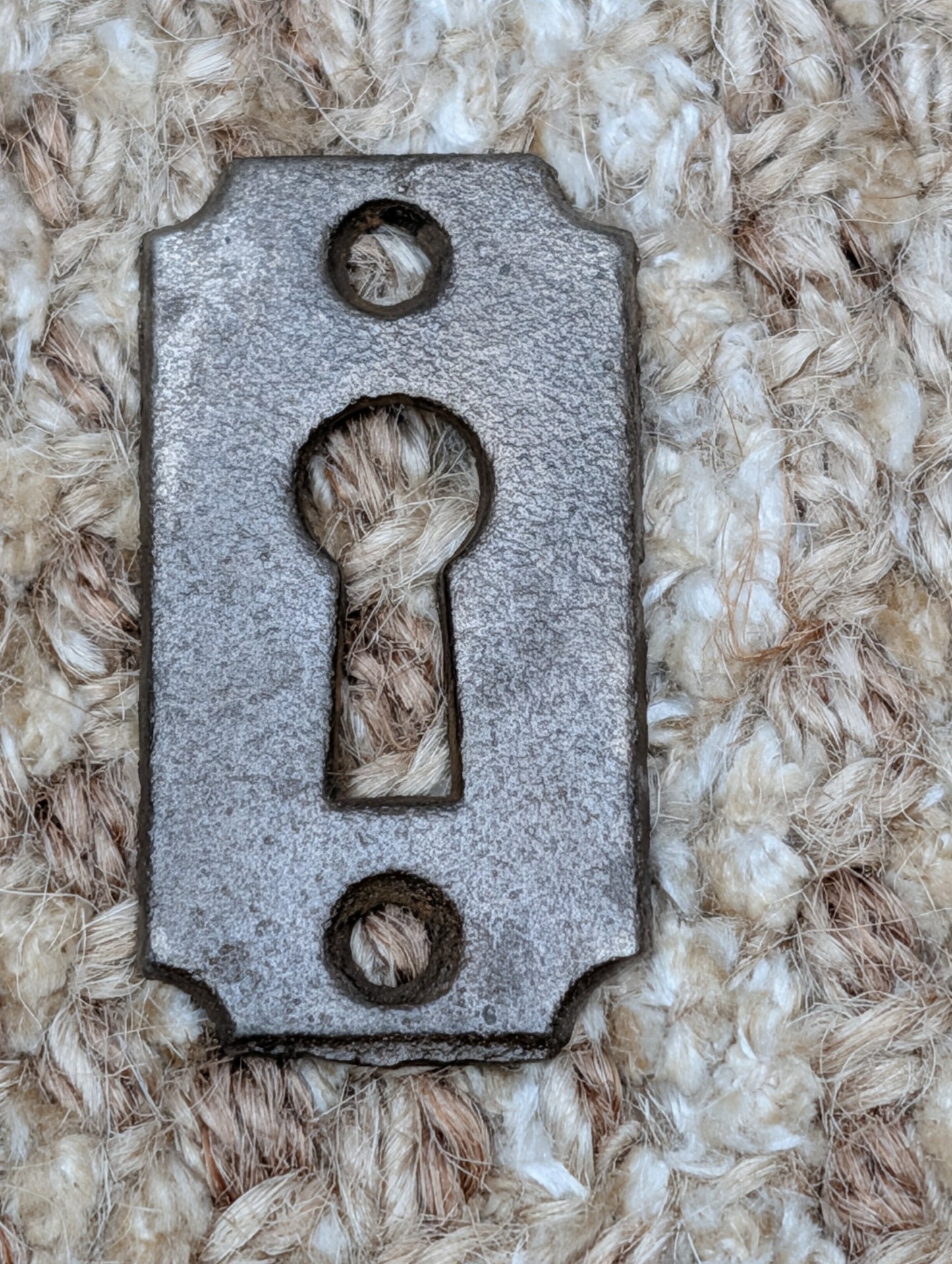 Antique Cast Iron Key Hole Cover Escutcheon