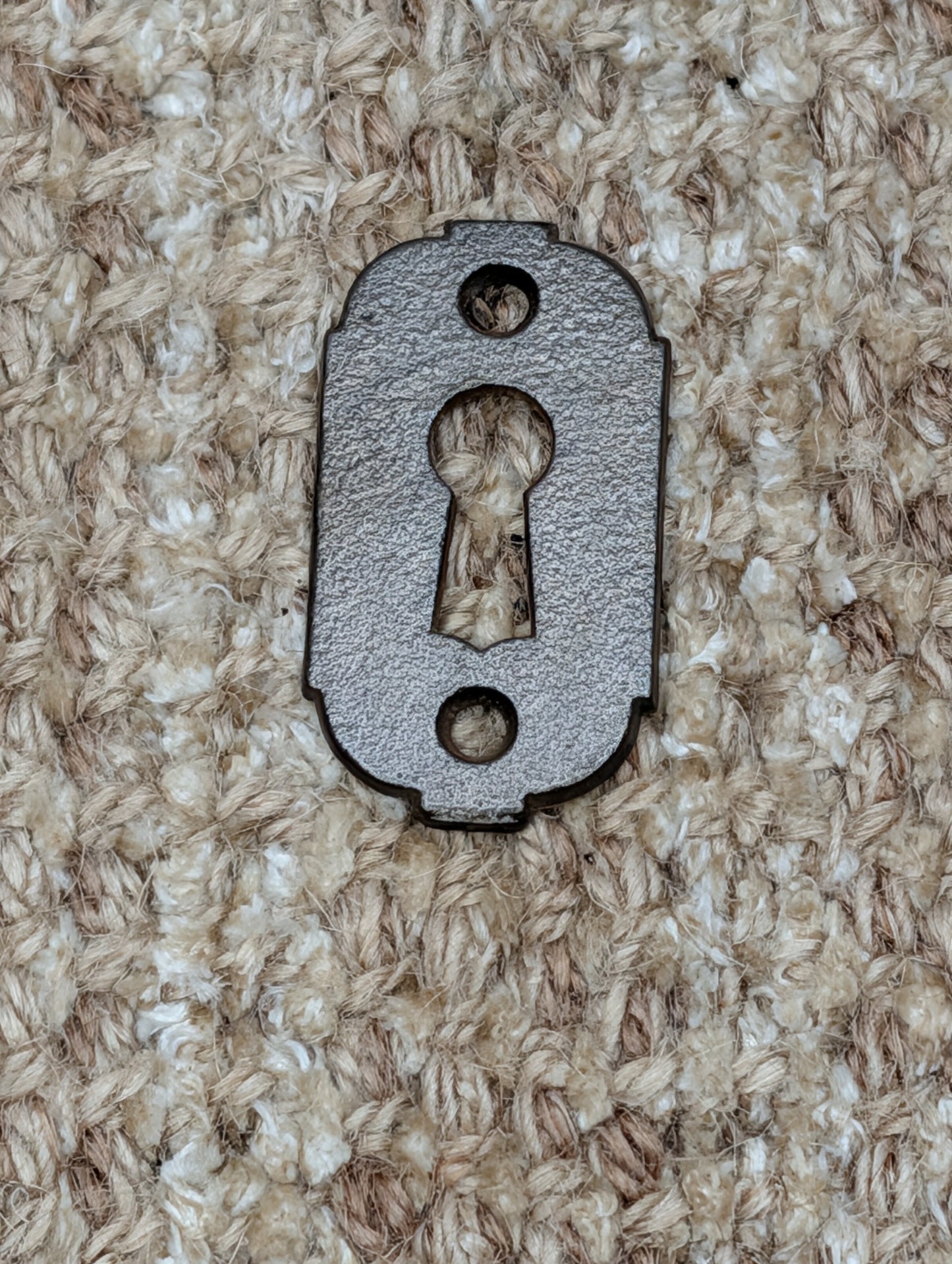 Antique Cast Iron Key Hole Cover Escutcheon