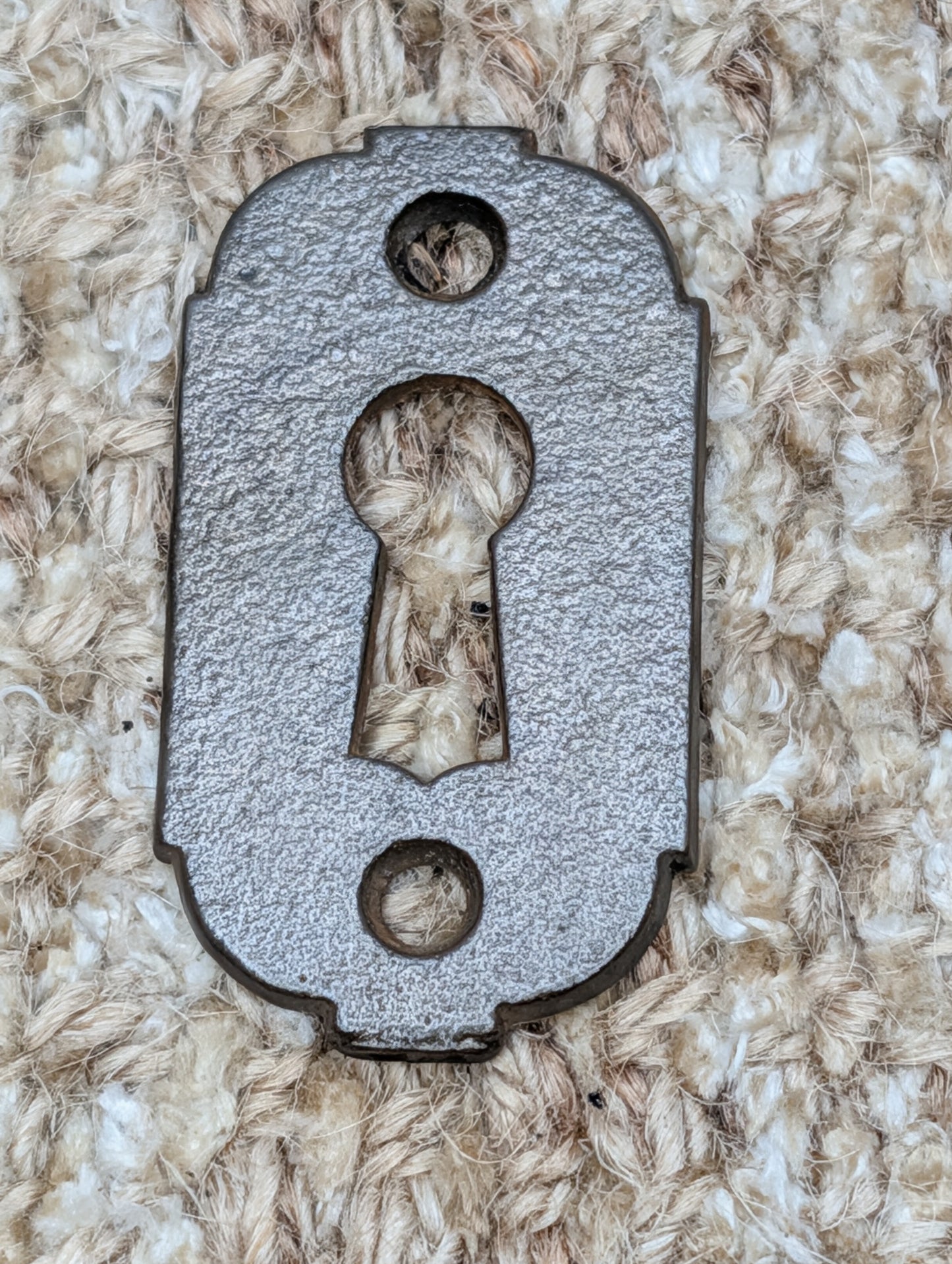 Antique Cast Iron Key Hole Cover Escutcheon