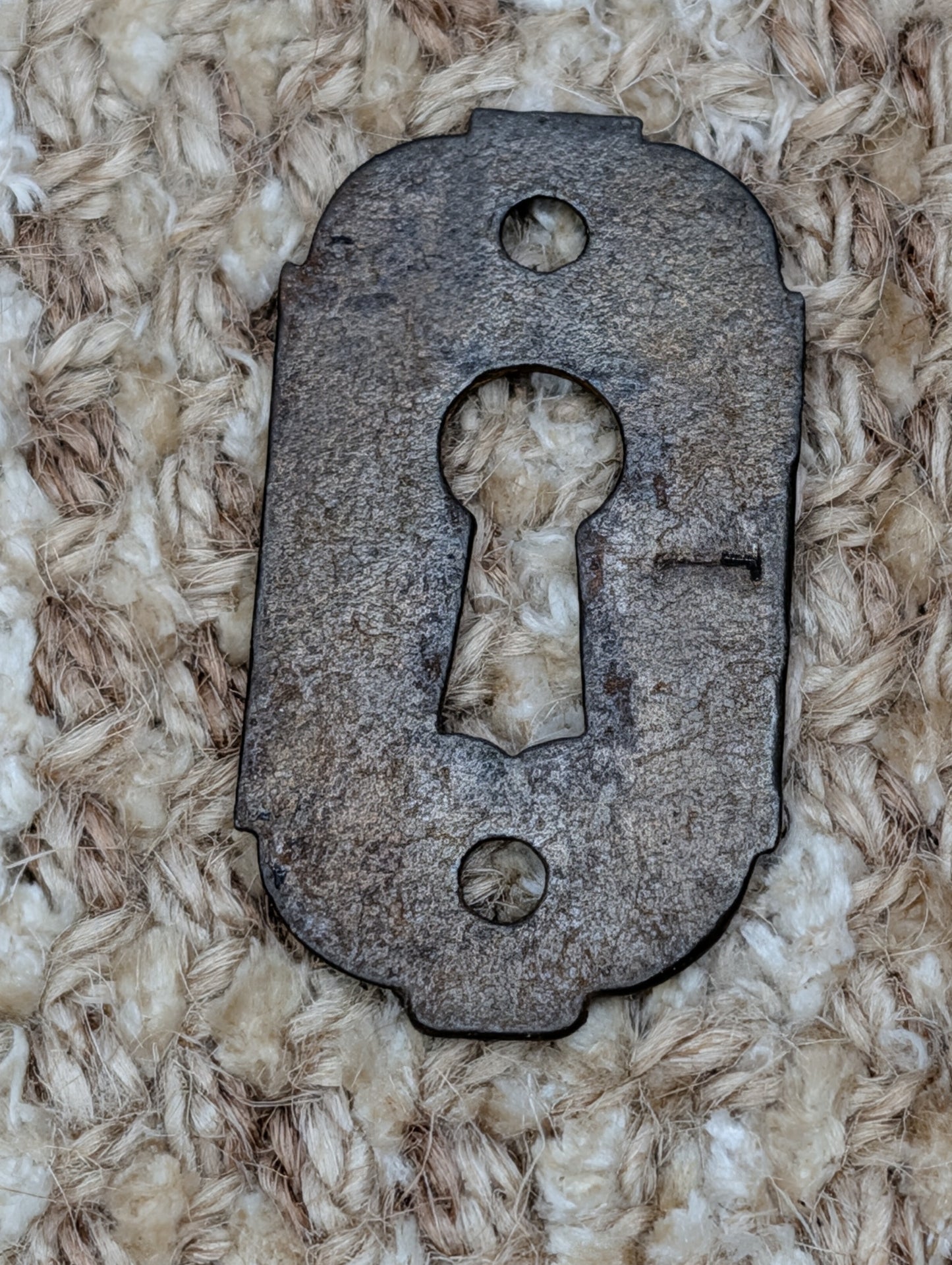 Antique Cast Iron Key Hole Cover Escutcheon