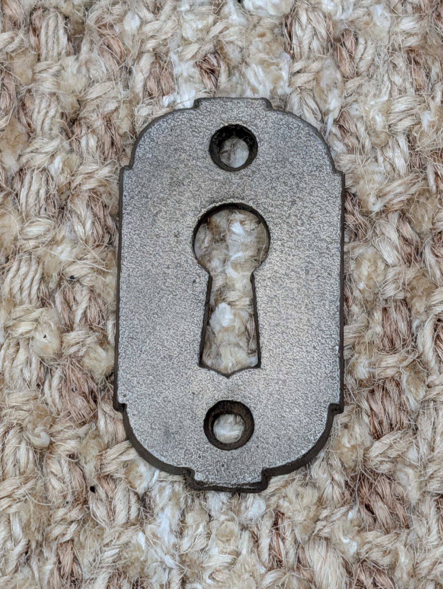 Antique Cast Iron Key Hole Cover Escutcheon