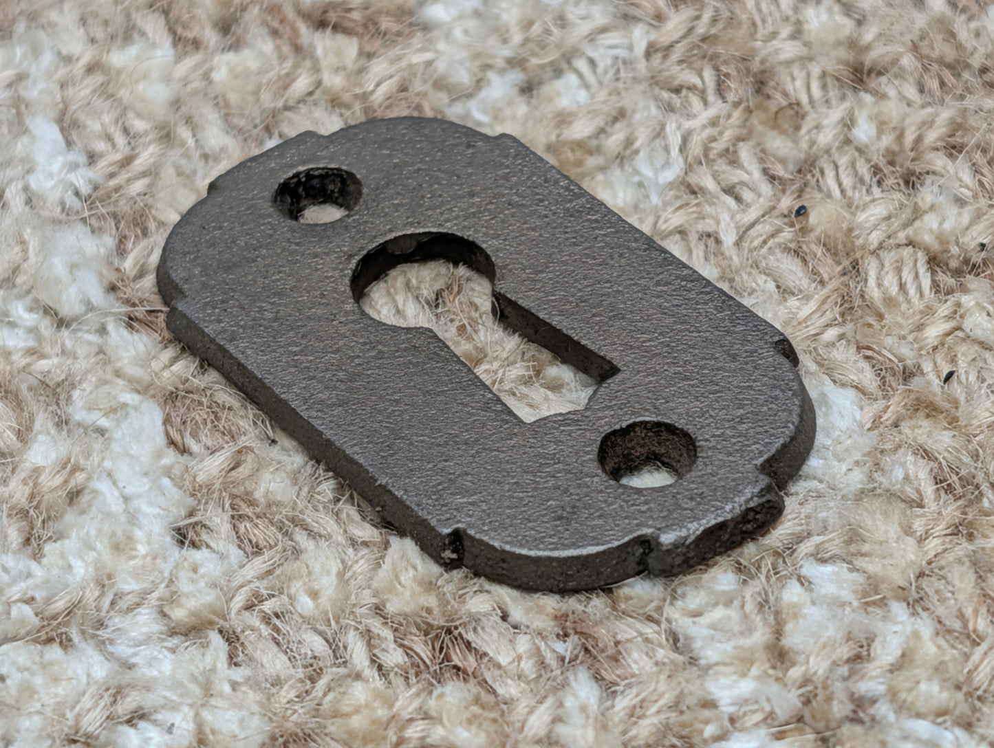 Antique Cast Iron Key Hole Cover Escutcheon
