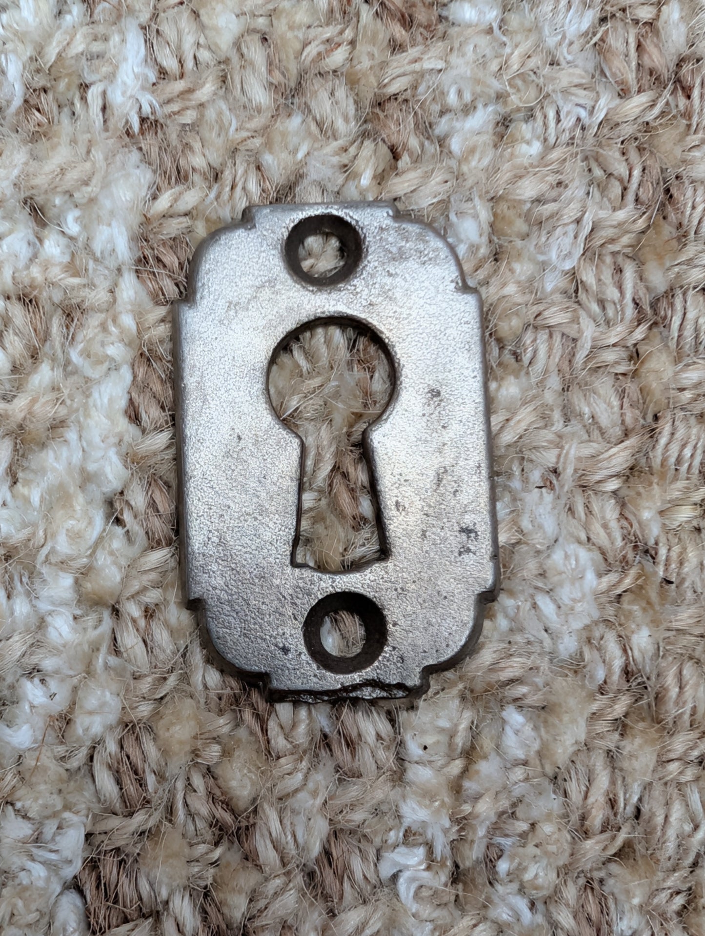 Antique Cast Iron Key Hole Cover Escutcheon