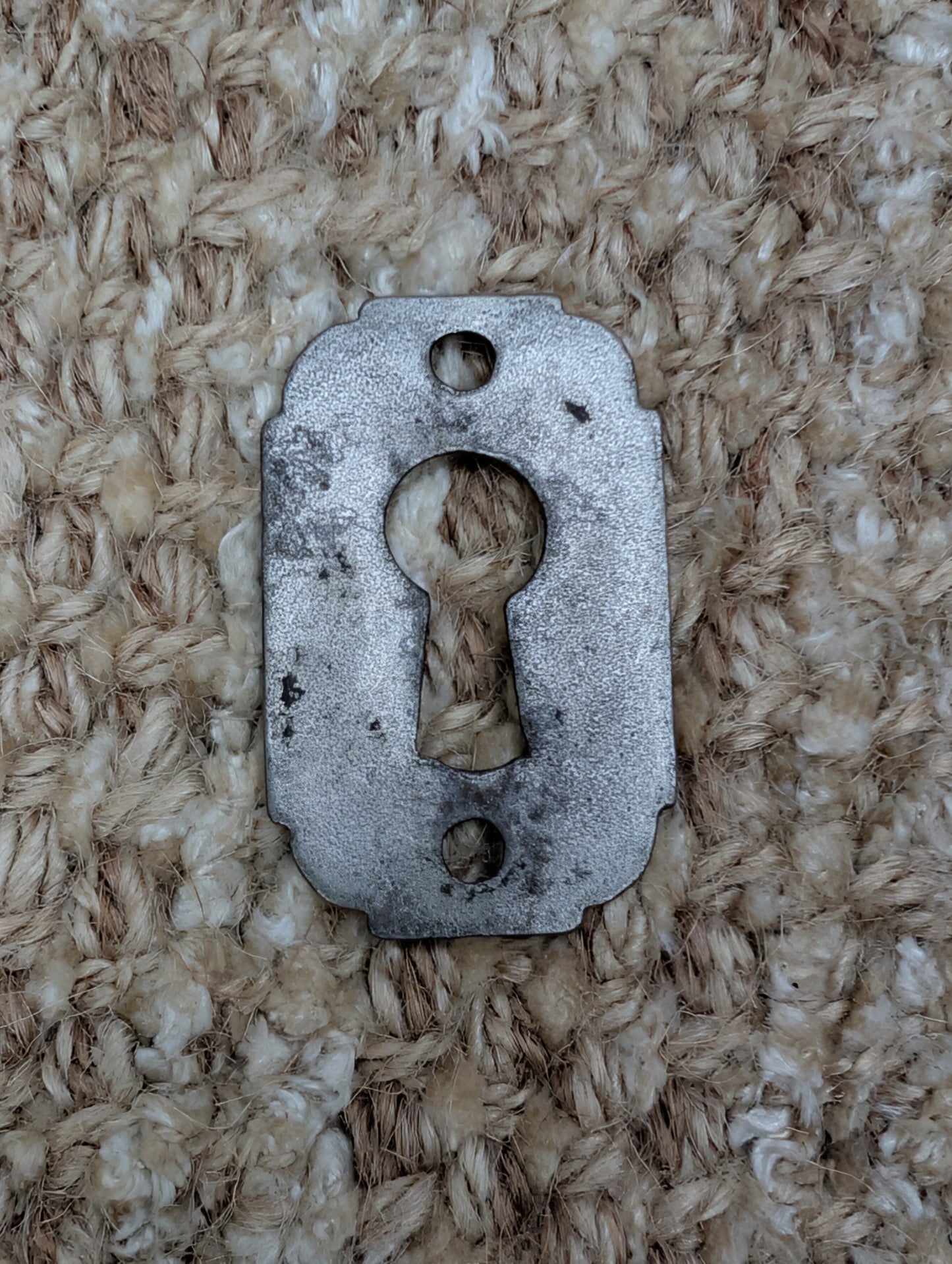 Antique Cast Iron Key Hole Cover Escutcheon