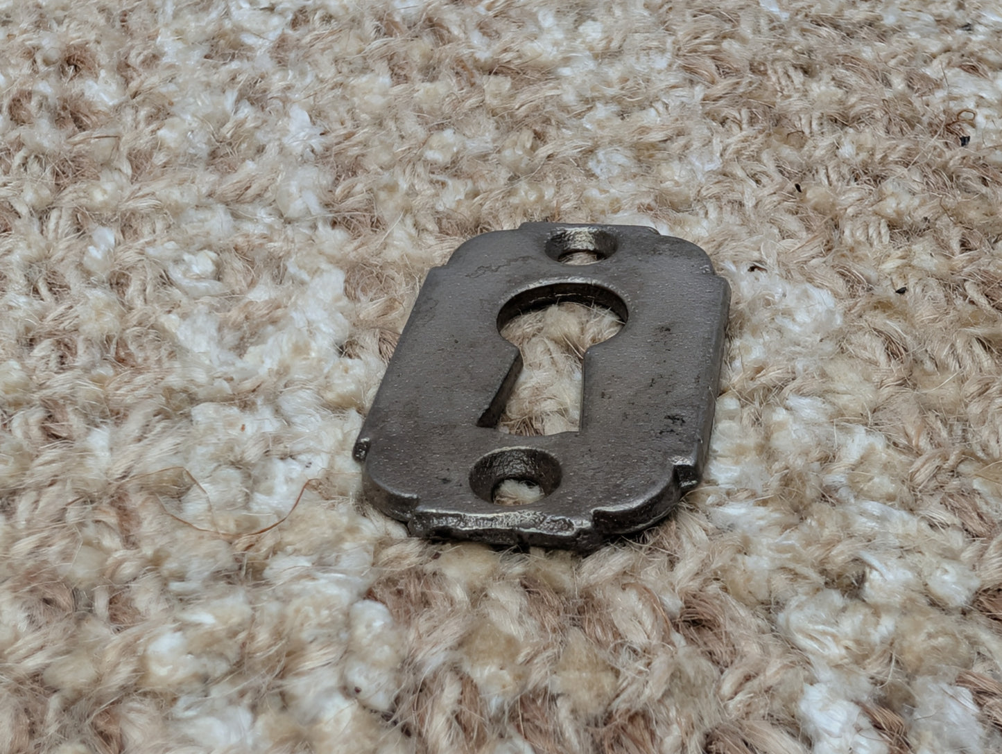 Antique Cast Iron Key Hole Cover Escutcheon