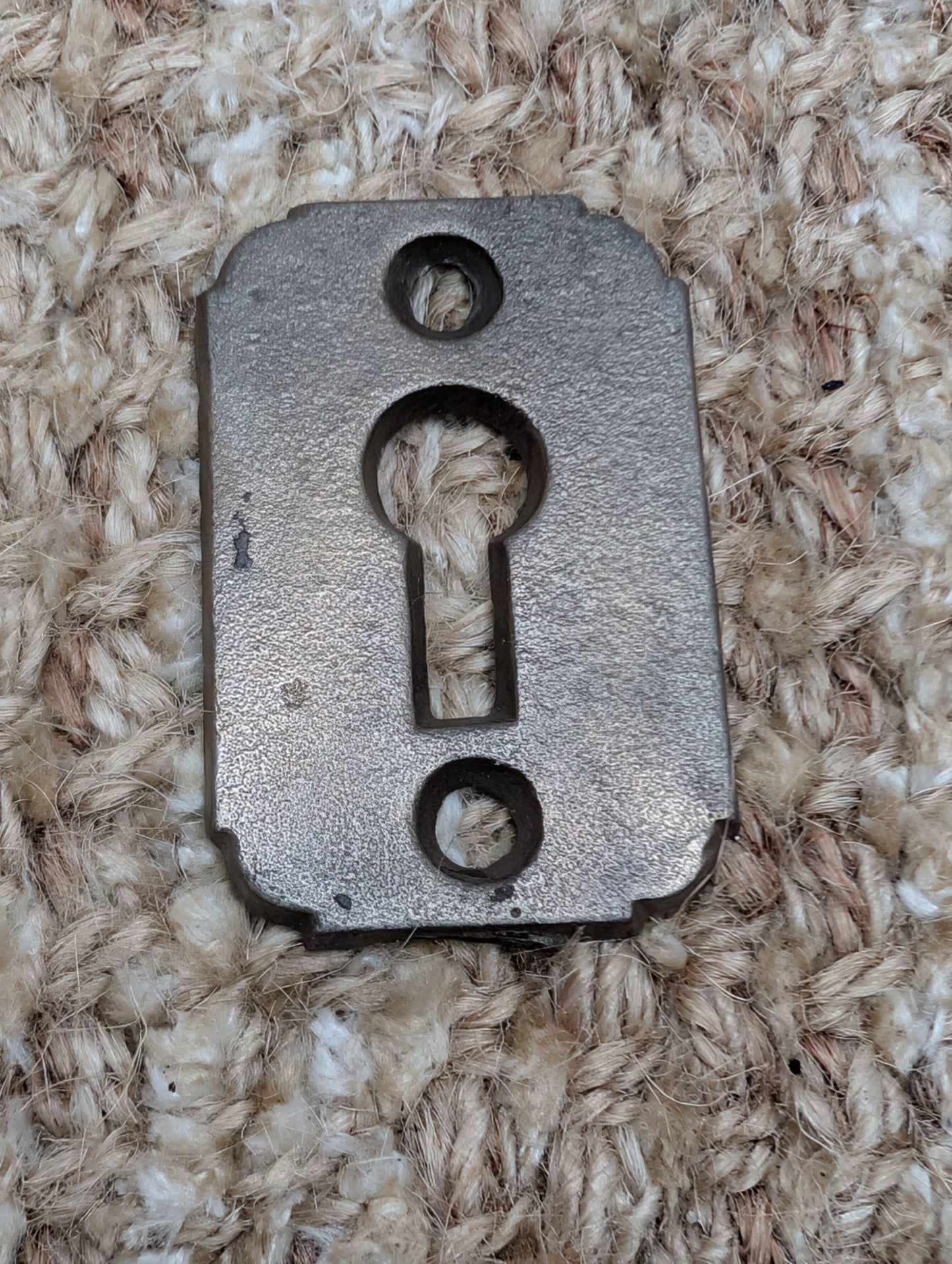Antique Cast Iron Key Hole Cover Escutcheon