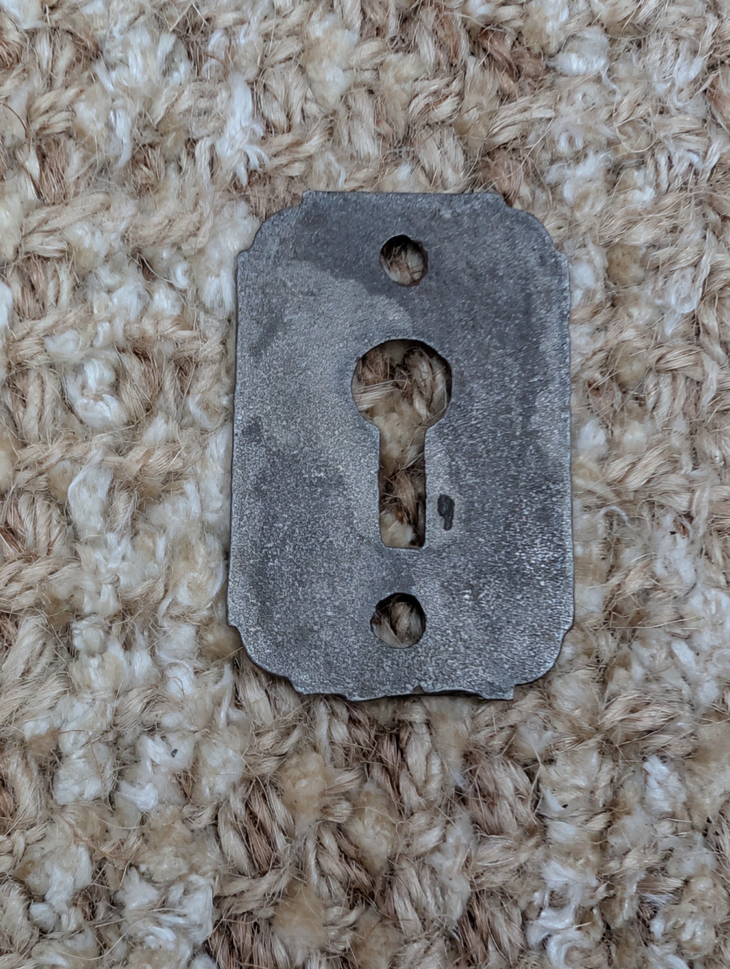 Antique Cast Iron Key Hole Cover Escutcheon