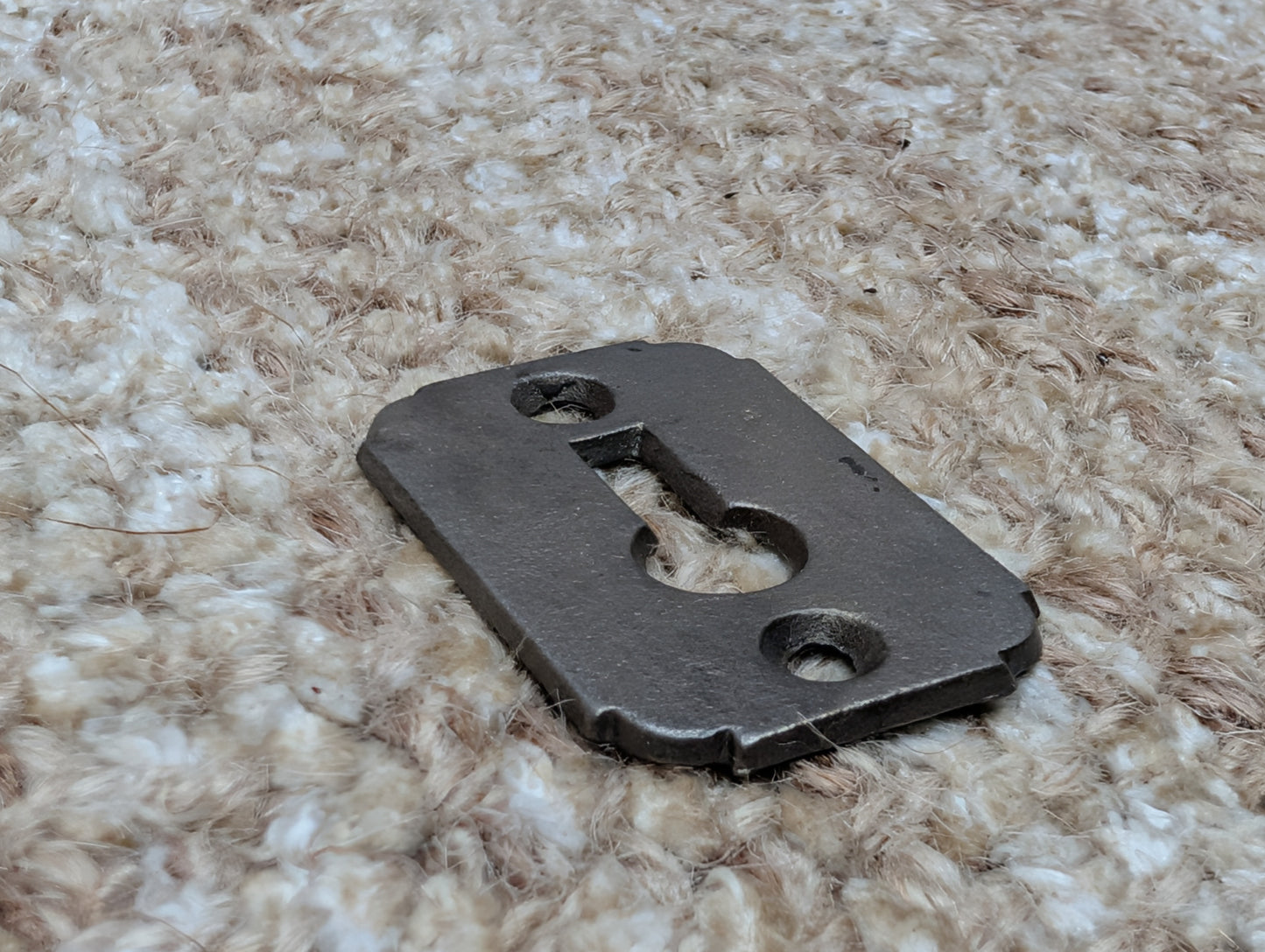 Antique Cast Iron Key Hole Cover Escutcheon