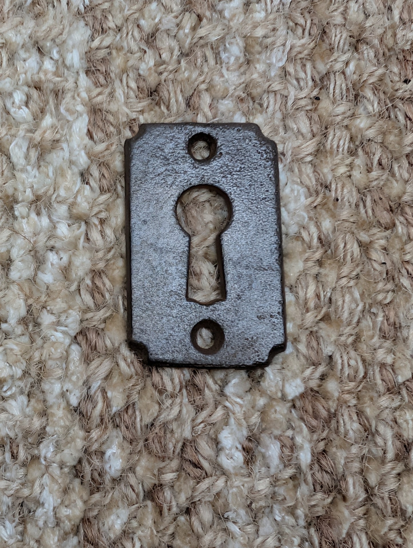 Antique Cast Iron Key Hole Cover Escutcheon