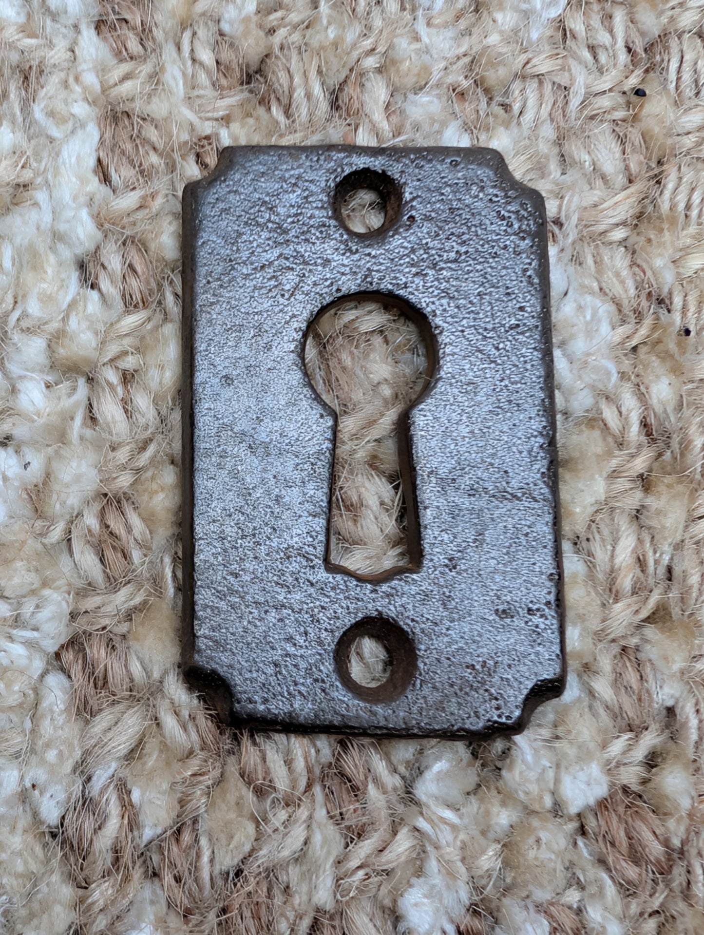 Antique Cast Iron Key Hole Cover Escutcheon