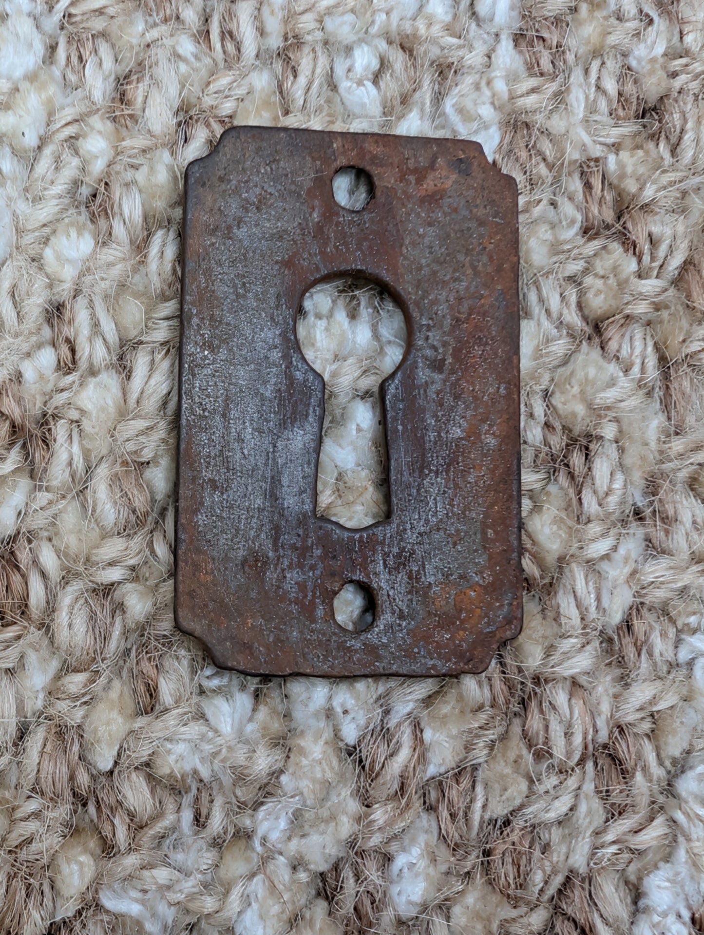Antique Cast Iron Key Hole Cover Escutcheon