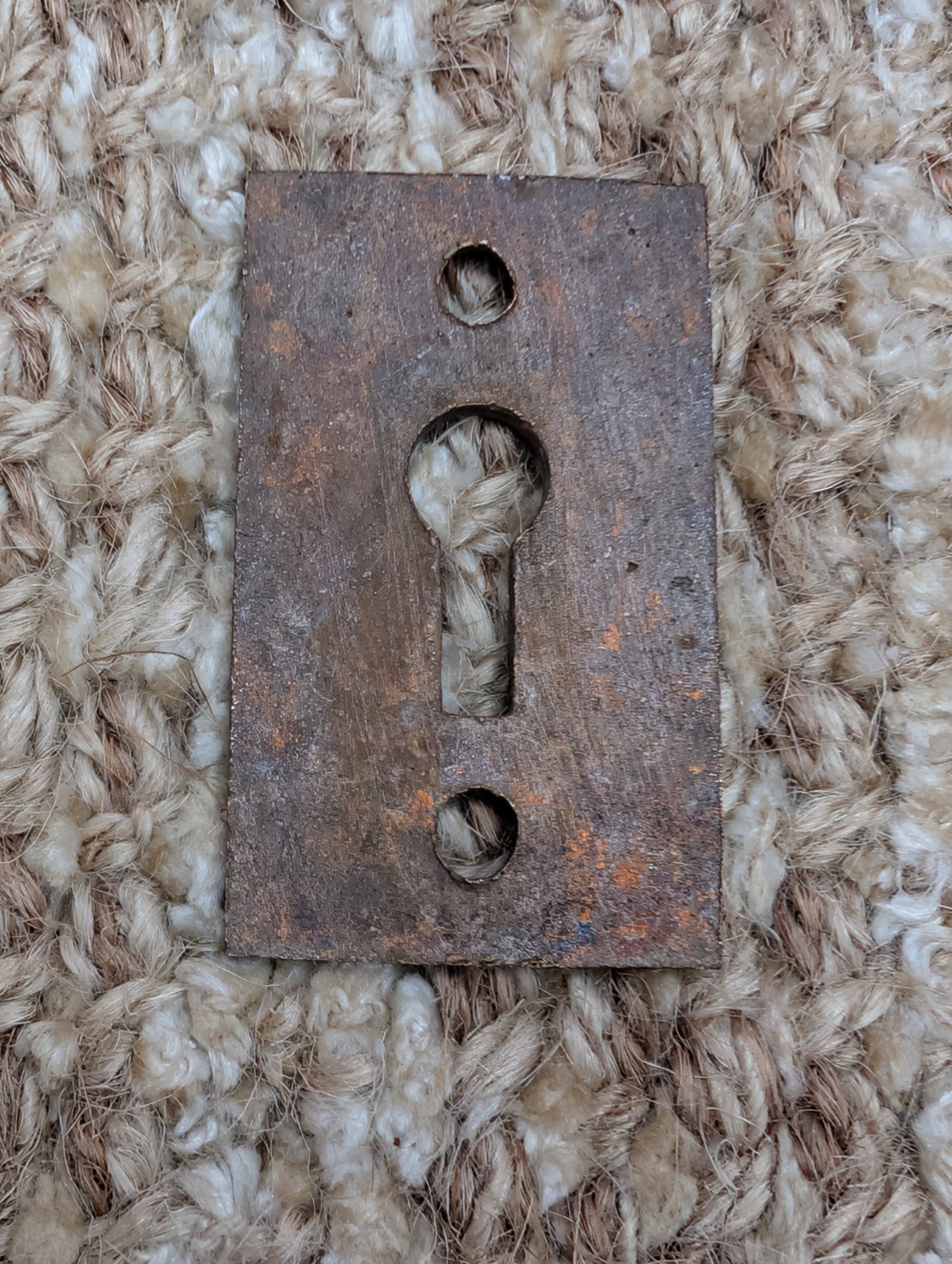 Antique Ornate Brass Key Hole Cover Escutcheon