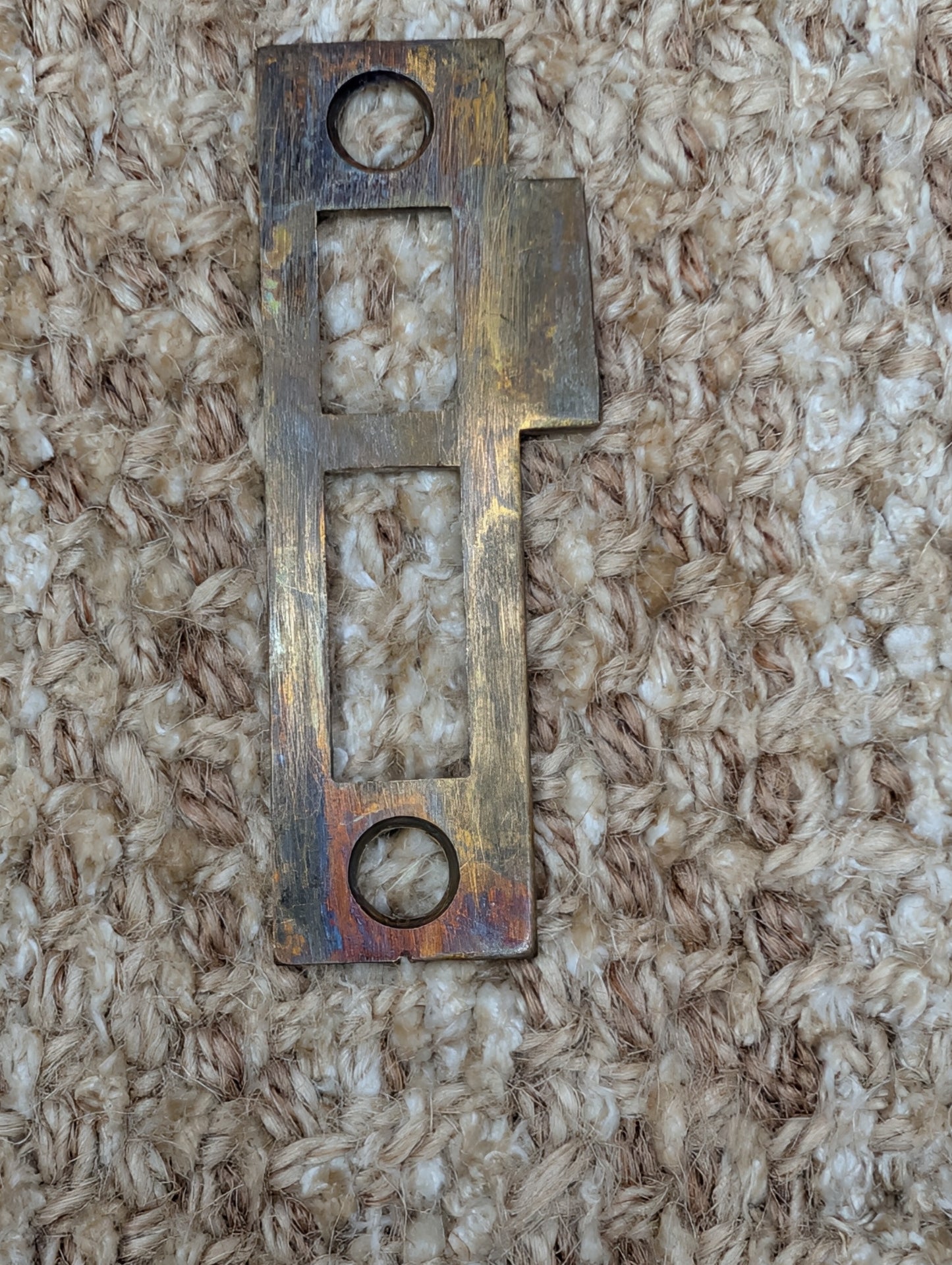 Antique Brass Strike Plate For Mortise Lock