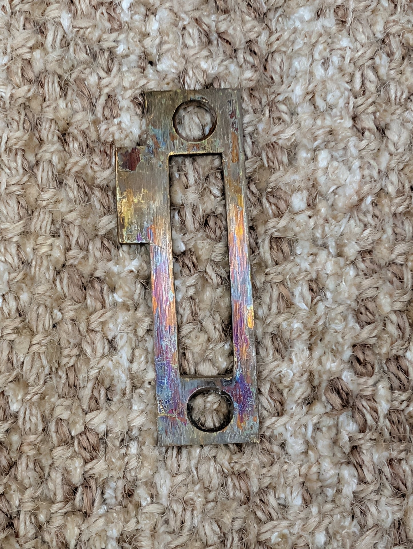 Antique Brass Strike Plate For Mortise Lock