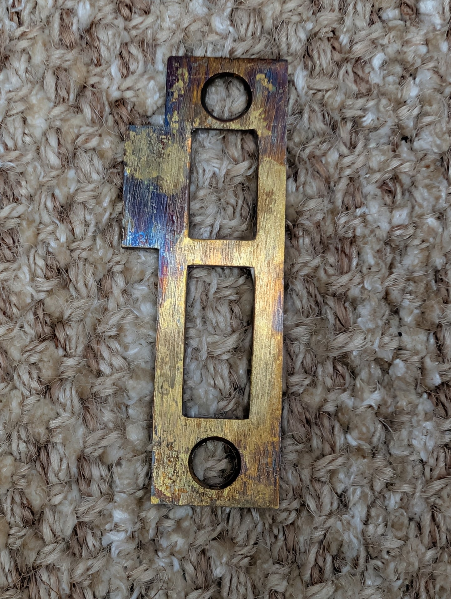 Antique Brass Strike Plate For Mortise Lock