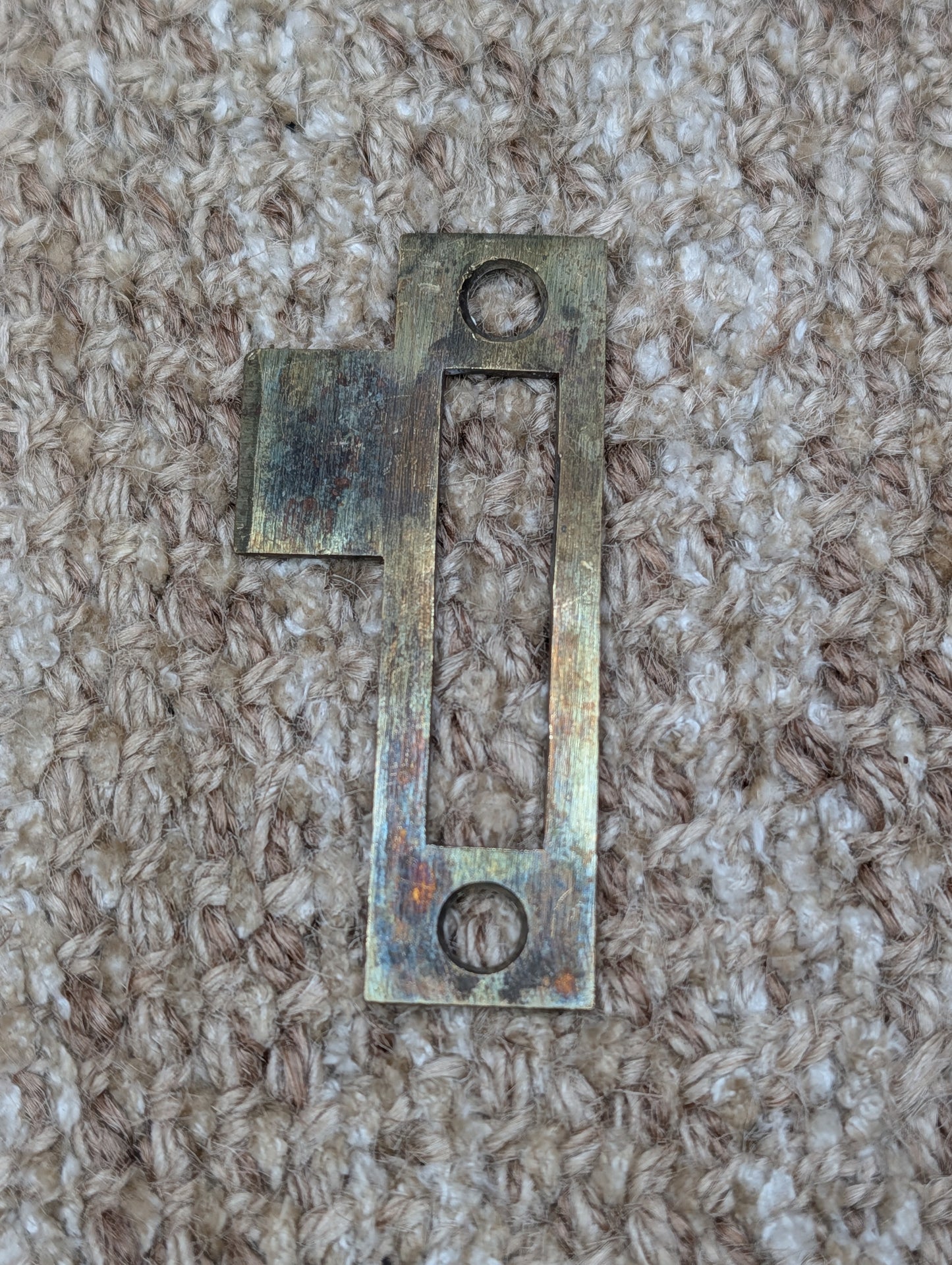 Antique Brass Strike Plate For Mortise Lock