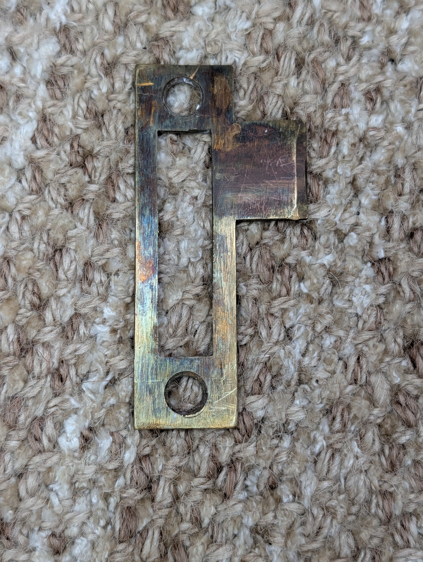 Antique Brass Strike Plate For Mortise Lock
