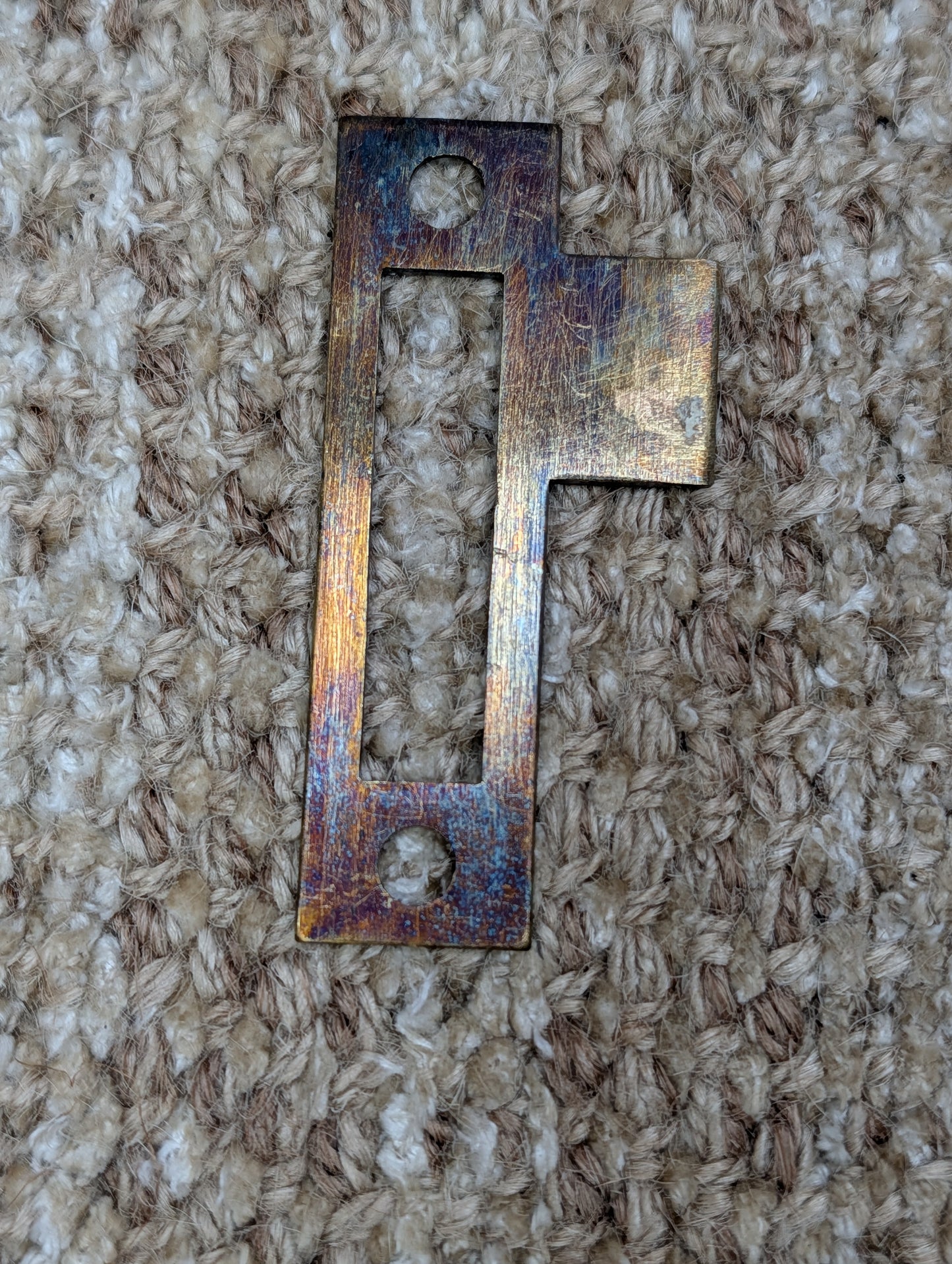 Antique Brass Strike Plate For Mortise Lock