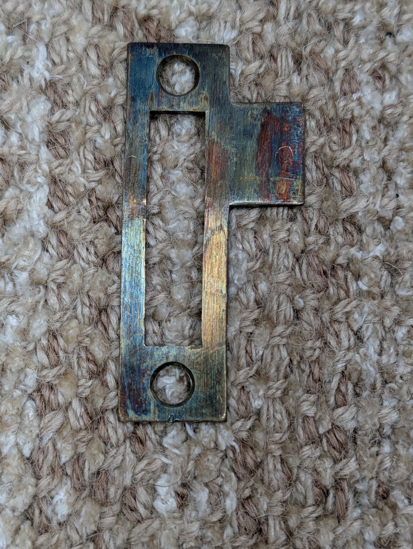 Antique Brass Strike Plate For Mortise Lock