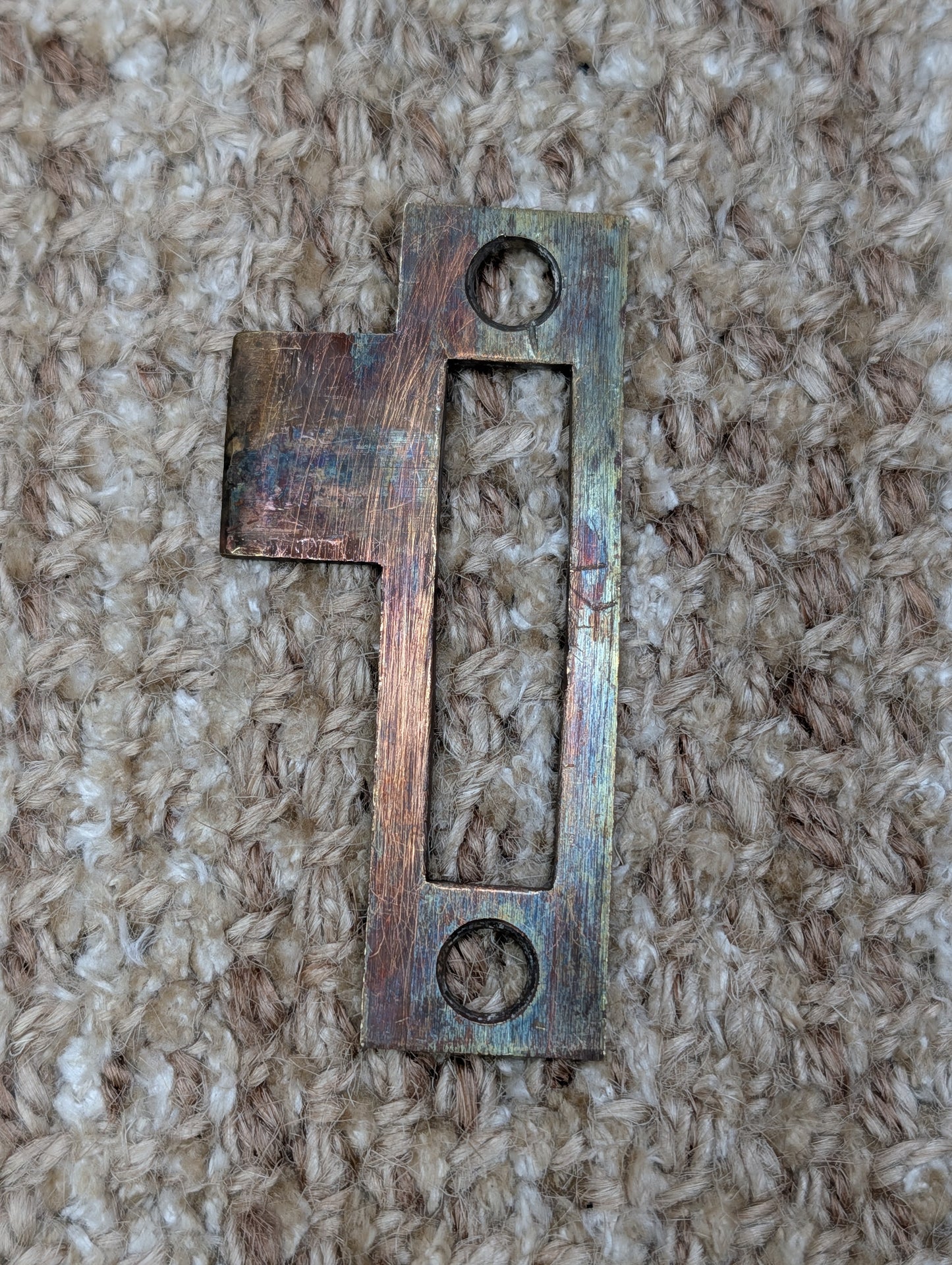 Antique Brass Strike Plate For Mortise Lock
