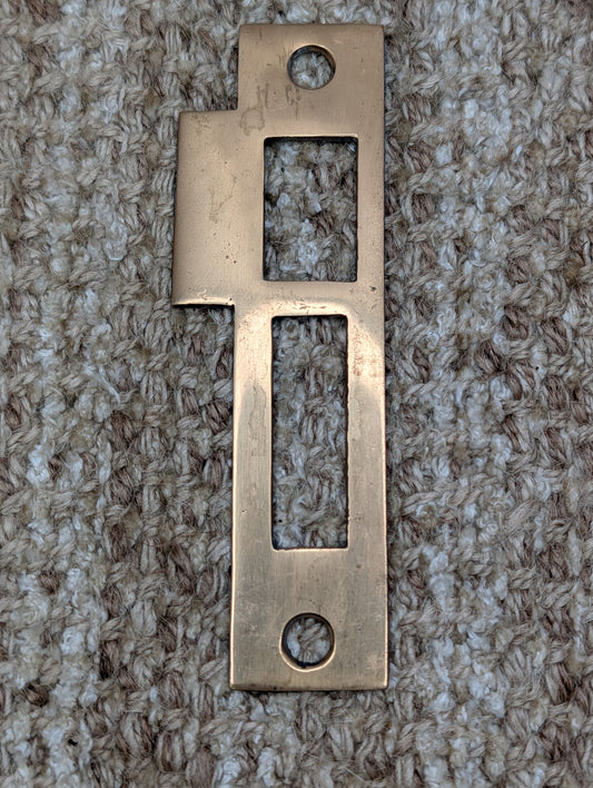 Antique Brass Strike Plate For Mortise Lock