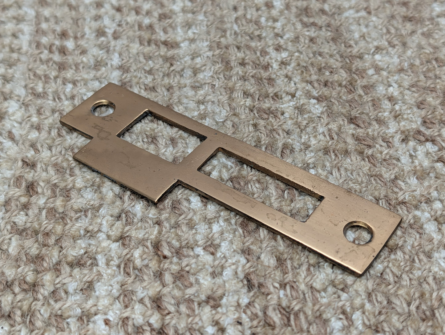 Antique Brass Strike Plate For Mortise Lock