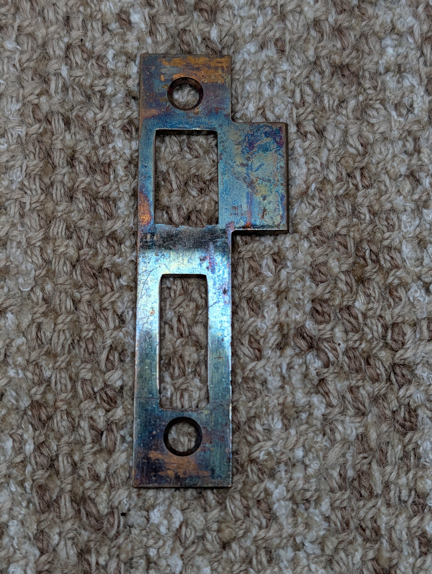 Antique Brass Strike Plate For Mortise Lock
