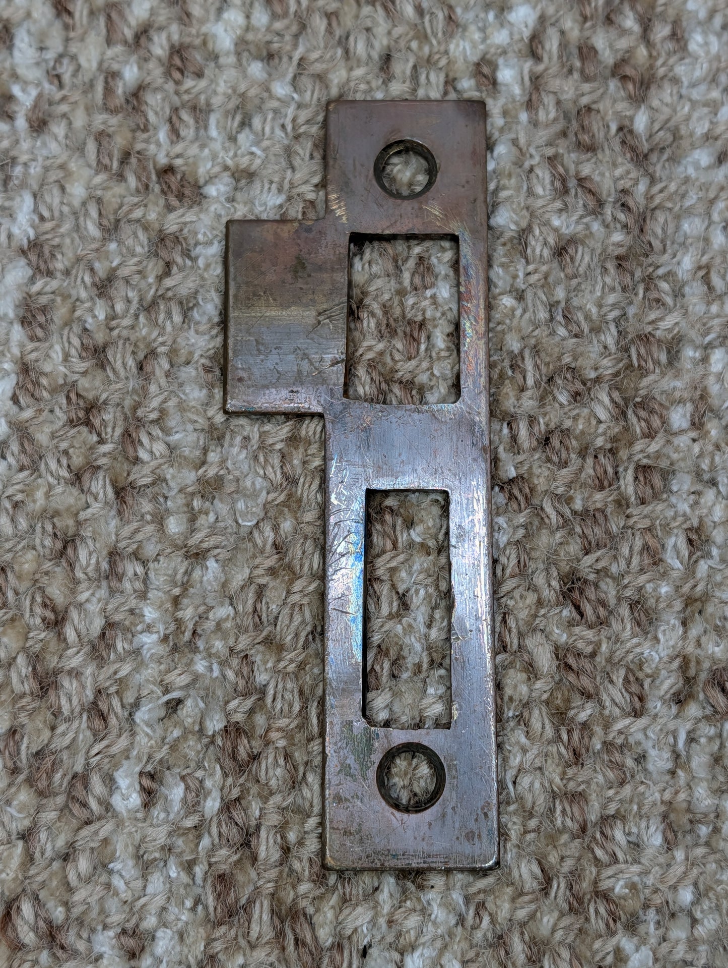 Antique Brass Strike Plate For Mortise Lock