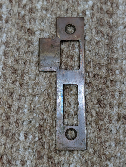 Antique Brass Strike Plate For Mortise Lock