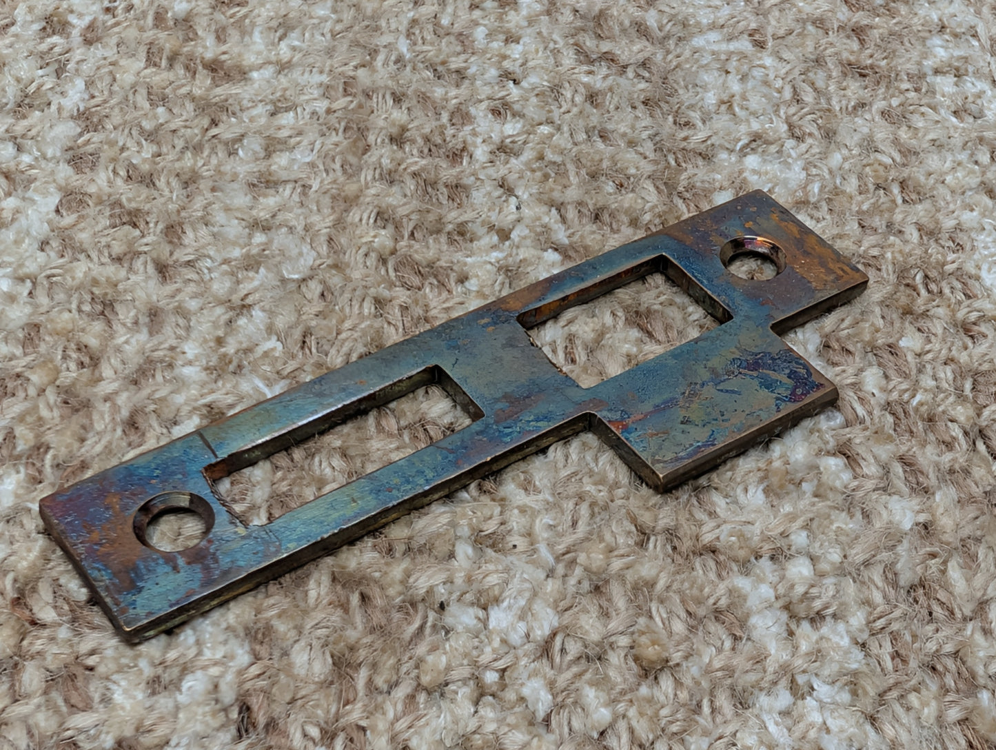 Antique Brass Strike Plate For Mortise Lock