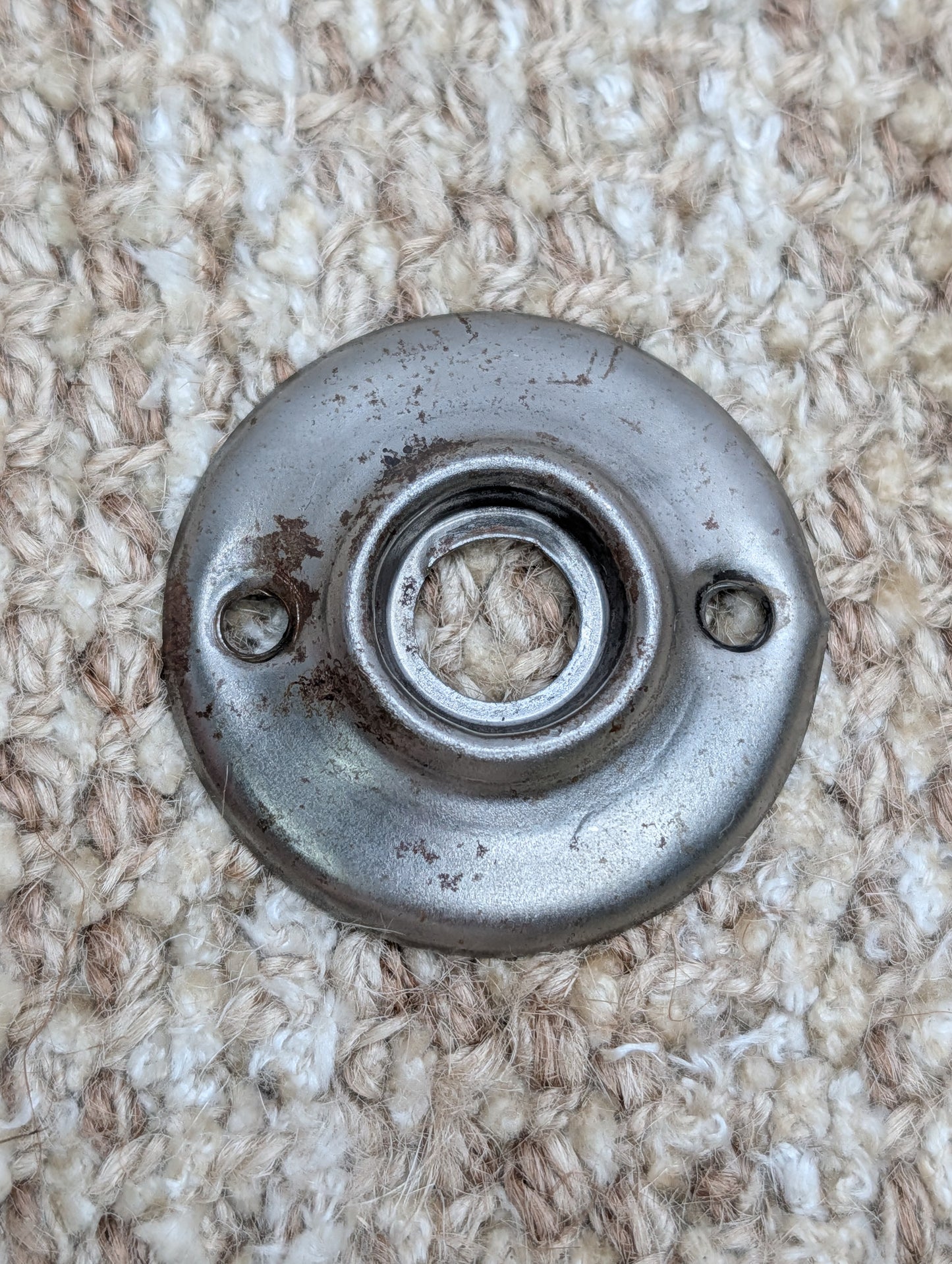 Antique Russwin #029 Mortise, Door Knob w/Thumb Turn and Rosette
