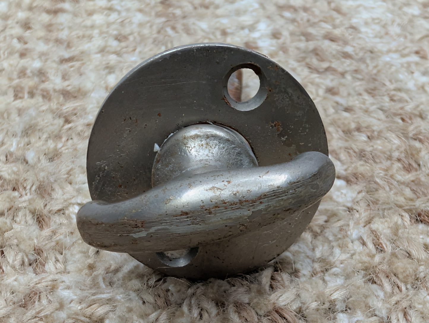 Antique Russwin #029 Mortise, Door Knob w/Thumb Turn and Rosette
