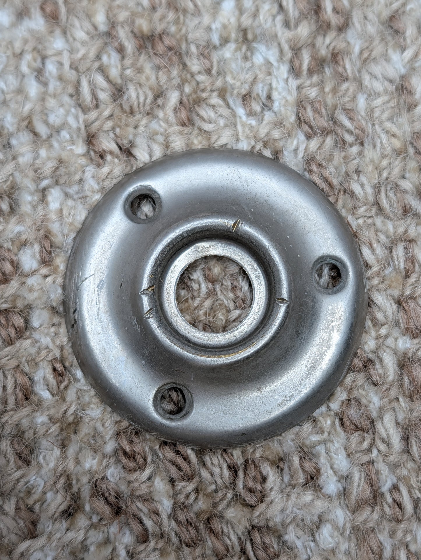 Antique Russwin #029 Mortise, Door Knob w/Thumb Turn and Rosette