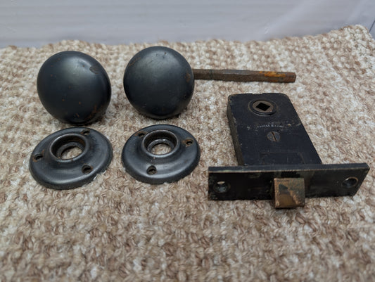 Antique Russwin #029 Mortise, Door Knobs and Rosettes