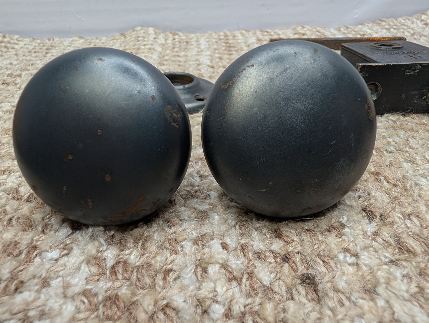 Antique Russwin #029 Mortise, Door Knobs and Rosettes