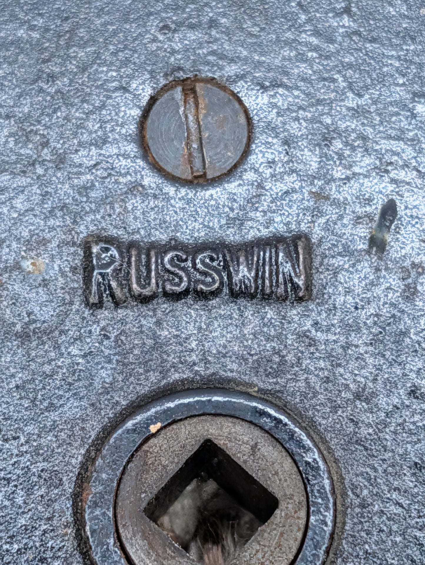 Antique Russwin #029 Mortise, Door Knobs and Rosettes