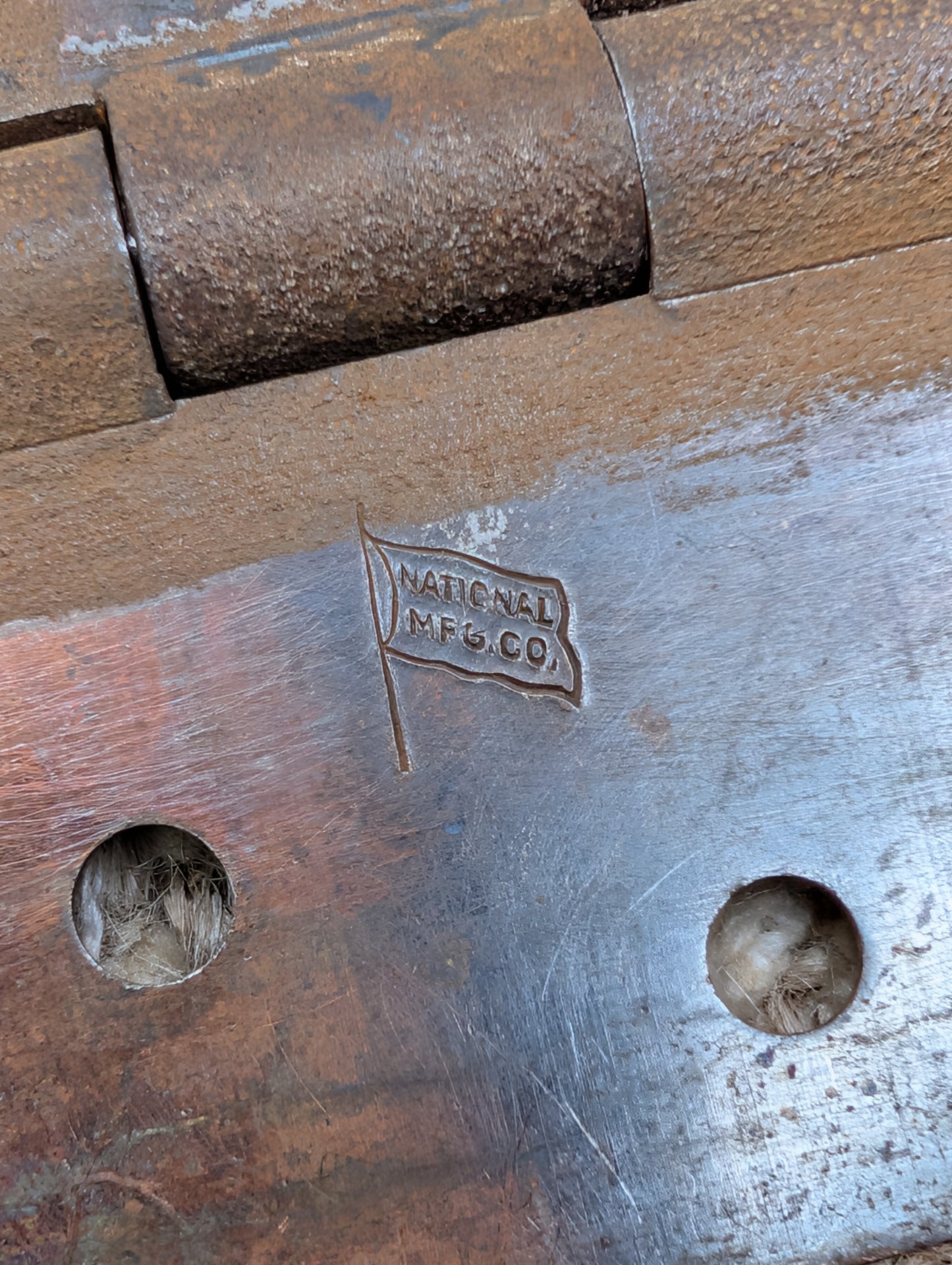 4" x 4" Antique National Steel Ball Tip Pin Hinge Door Hardware