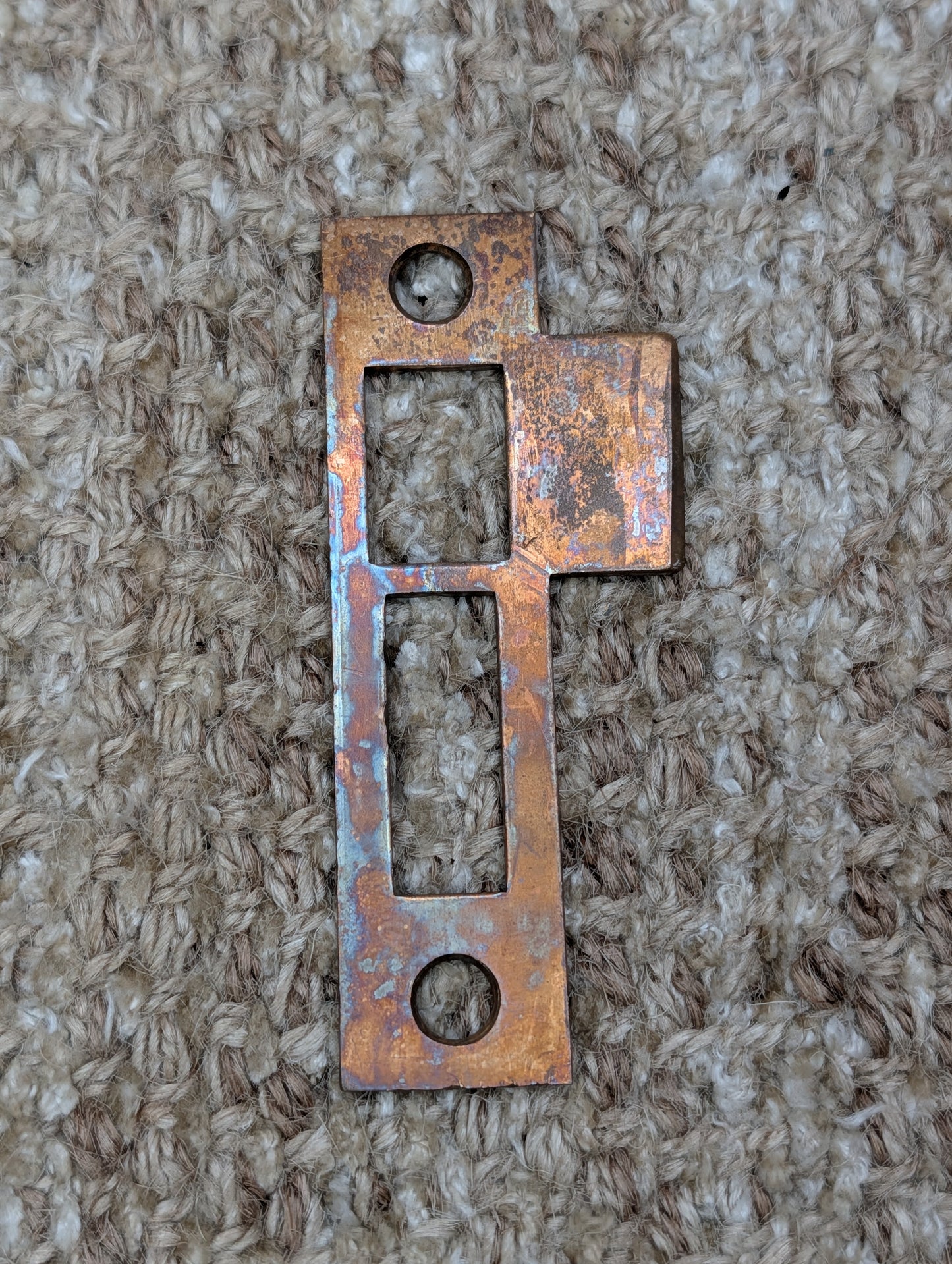Antique Brass Strike Plate For Mortise Lock