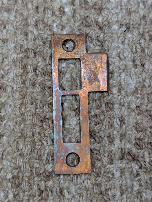 Antique Brass Strike Plate For Mortise Lock