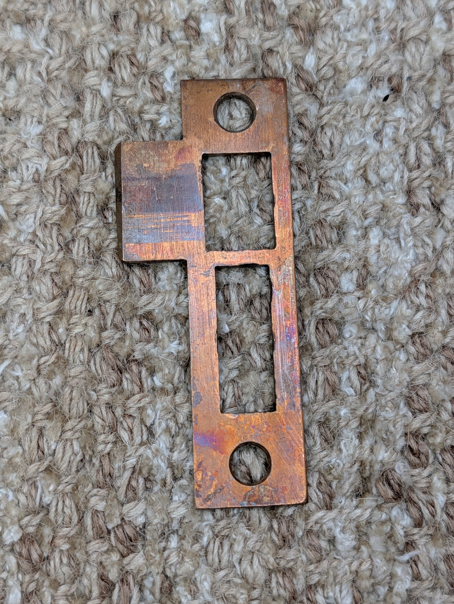 Antique Brass Strike Plate For Mortise Lock