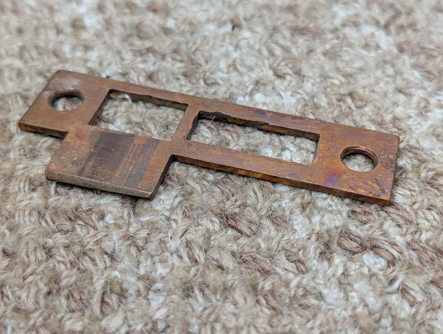 Antique Brass Strike Plate For Mortise Lock