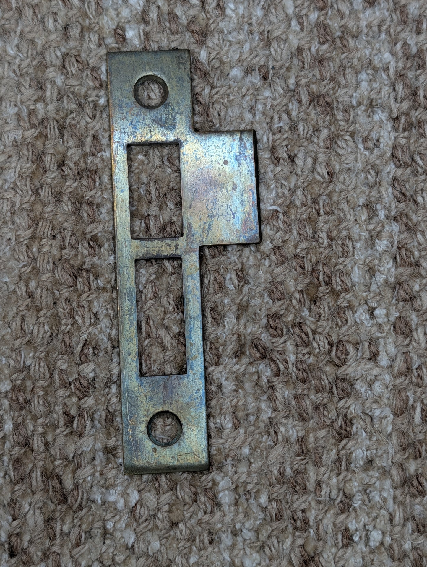 Antique Brass Strike Plate For Mortise Lock