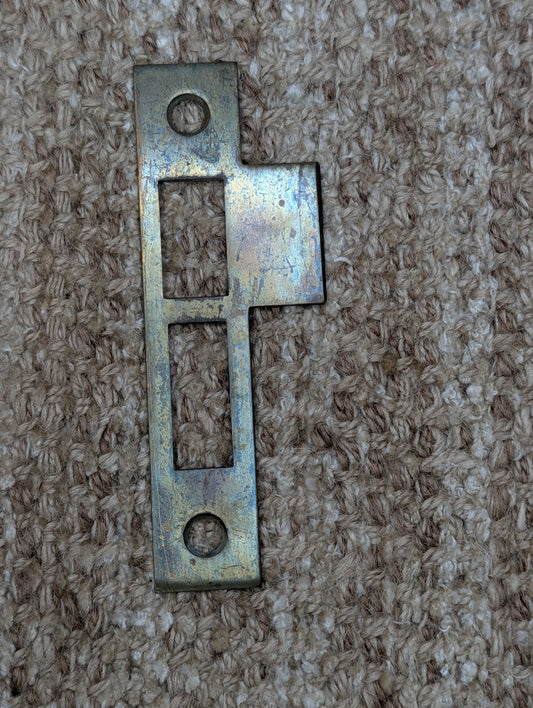 Antique Brass Strike Plate For Mortise Lock