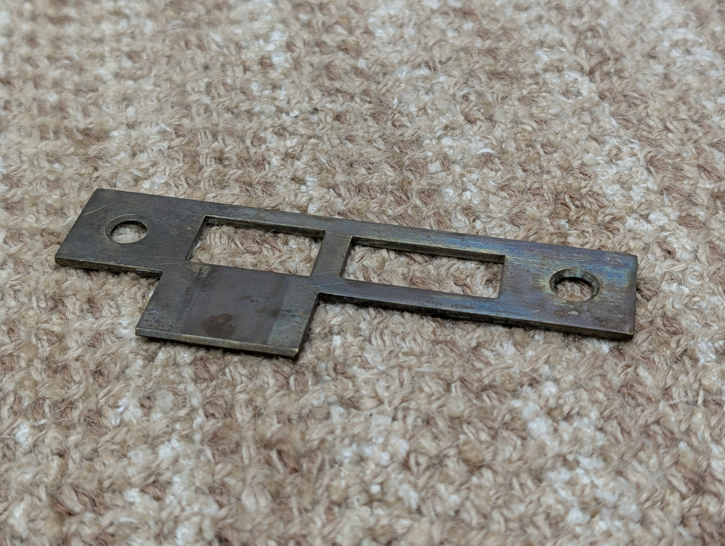 Antique Brass Strike Plate For Mortise Lock