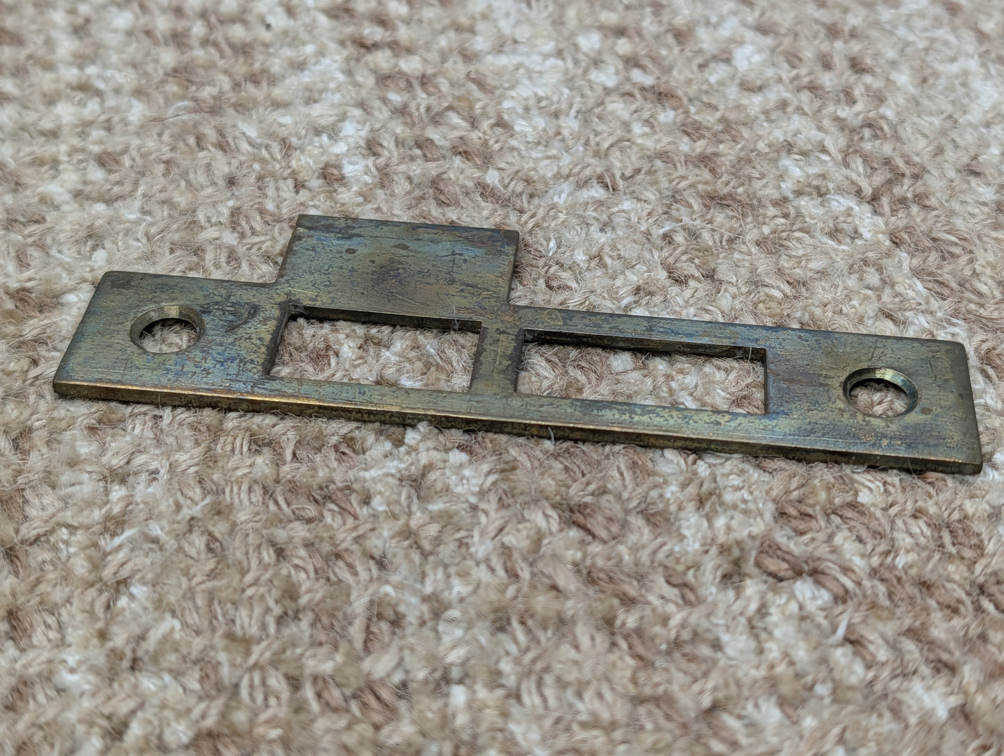 Antique Brass Strike Plate For Mortise Lock