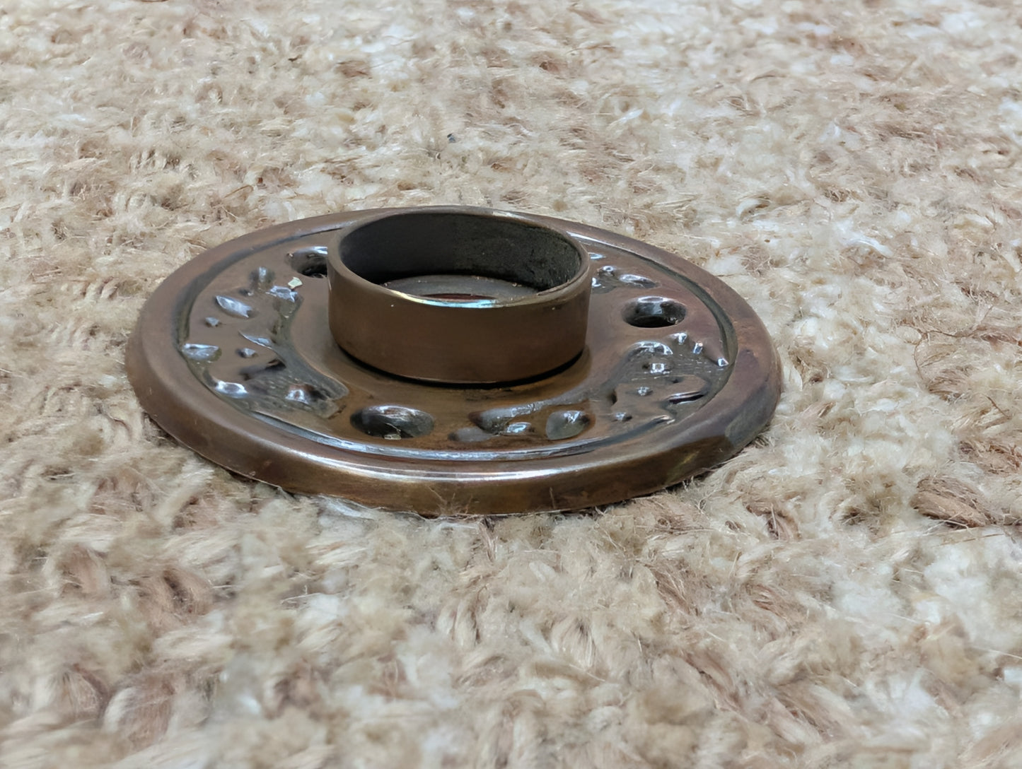 2" Antique Decorative Brass Rosette Escutcheon For Door Knob