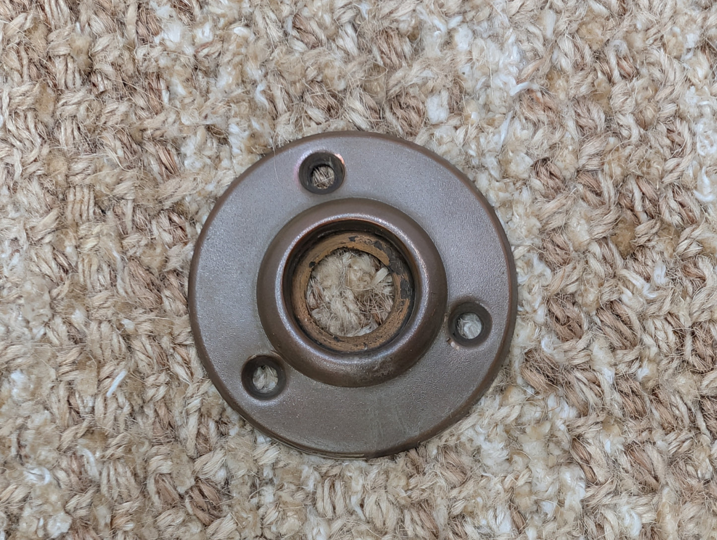 1 15/16" Antique Brass Rosette Escutcheon For Door Knob