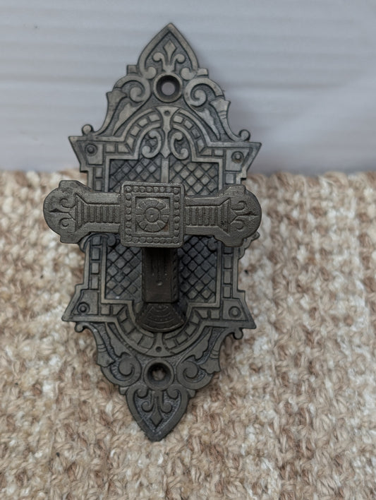 Antique Decorative Cast Iron Door Bell Lever