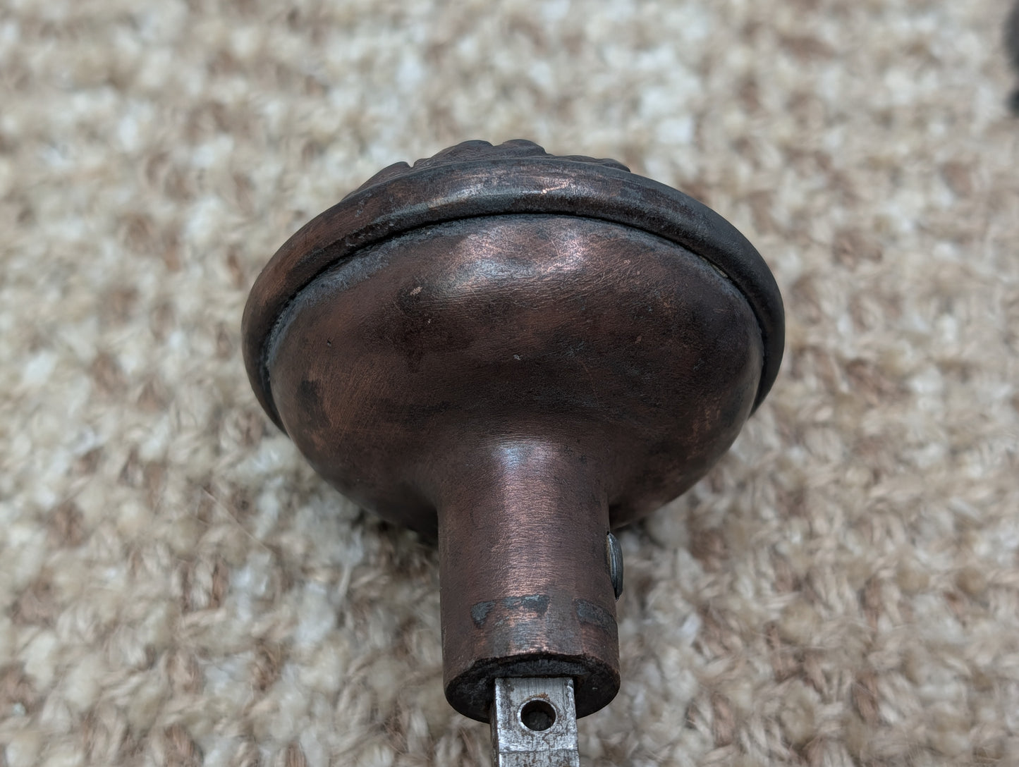 Antique Yale & Towne Monaco Cast Iron Door Knobs and Plates #509 Set Circa 1905